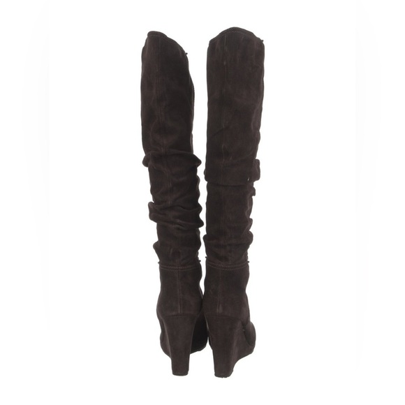 Prada Women’s Black Suede Slouch Pull on Boots Size 40/10 - Picture 4 of 13